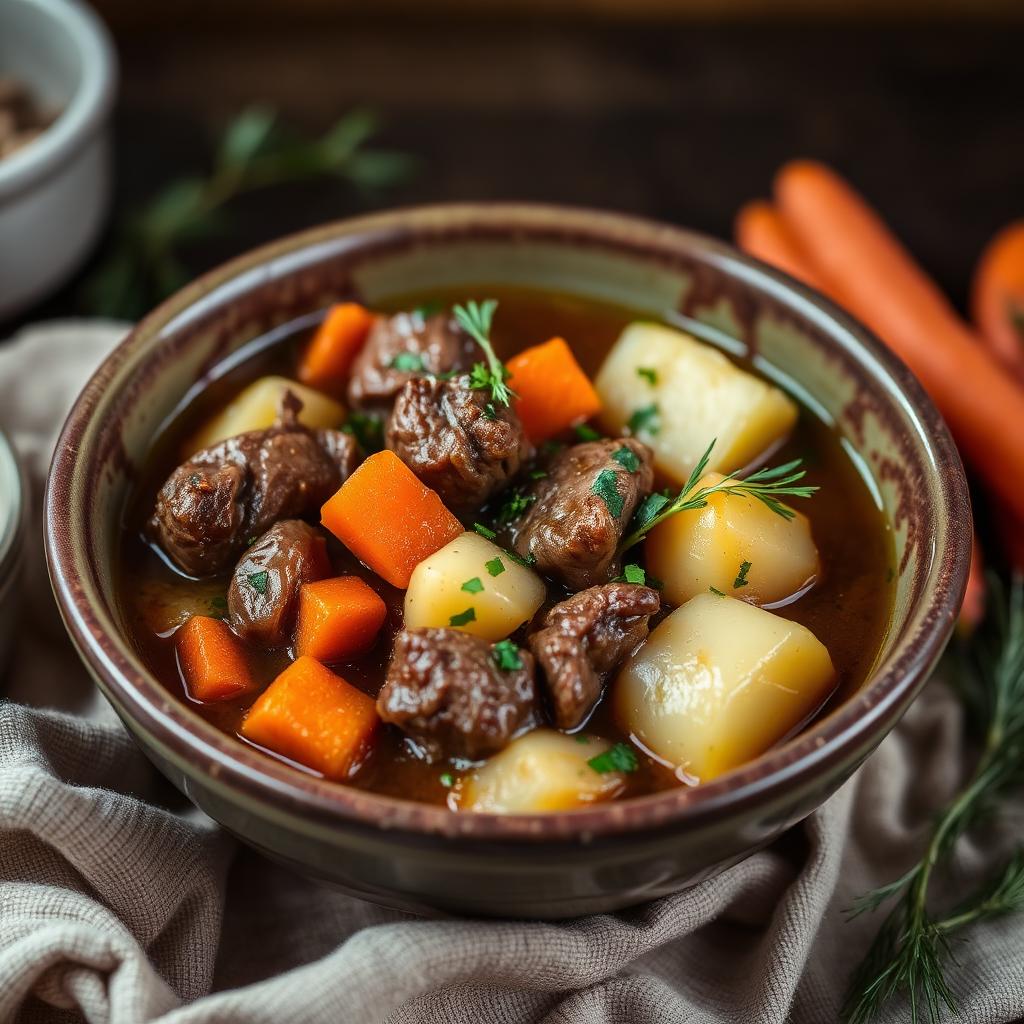 Slow Lamb & Potato Stew